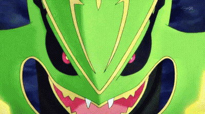 Green Cartoon Character With Red Eyes And Teeth GIF