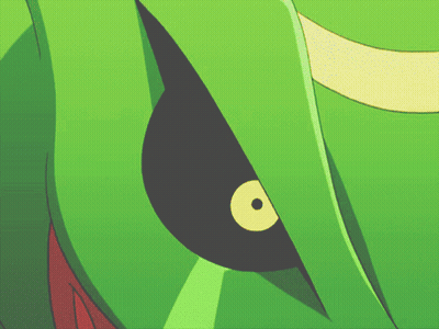 Green Cartoon Character With Yellow Eye GIF