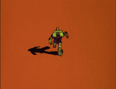 Green Cartoon Truck With Purple Arm GIF