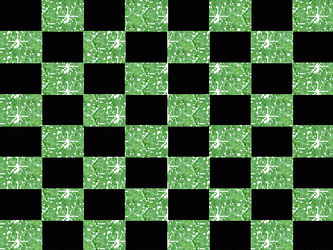 Green Checkered With Glitters GIF