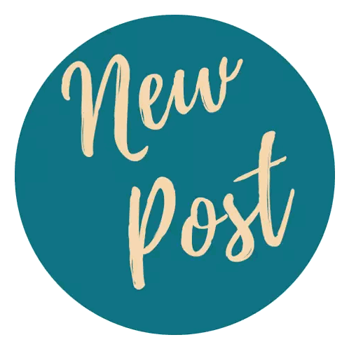 Green Circle With New Post Sticker
