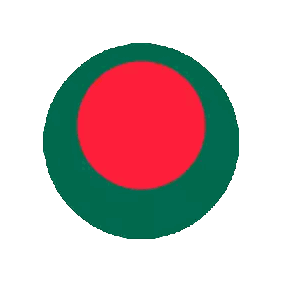 Green Circle With Red Center Sticker