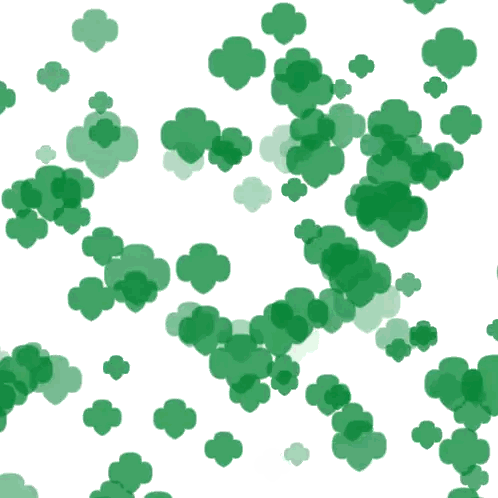 Green Clovers Sticker