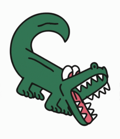Green Crocodile With Mouth Wide Open GIF