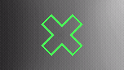Green Cross On Grey Gradient Background GIF