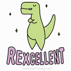 Green Dancing Dino Rexcellent GIF