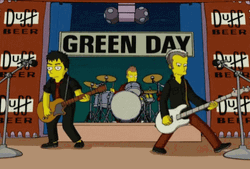 Green Day Band The Simpsons GIF