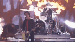 Green Day Billie Joe Fire GIF