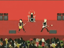 Green Day Concert Pixel Art GIF