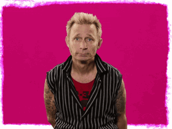 Green Day Mike Dirnt Mouth Cover GIF