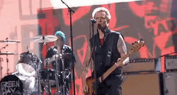 Green Day Mike Dirnt Singing Guitar GIF
