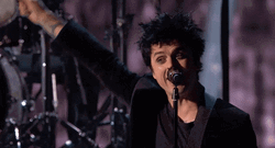 Green Day Pointing Fans MTV EMA GIF