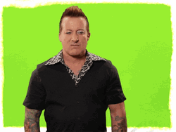 Green Day Tré Cool Crossed Arms GIF