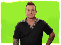 Green Day Tré Cool Sarcastic GIF