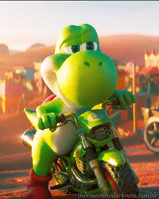 Green Dinosaur Riding Motorcycle Theroseinthedarkness.tumblr GIF