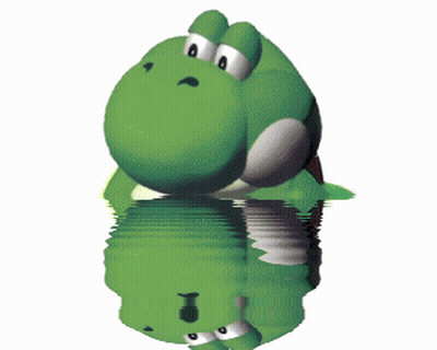 Green Dinosaur Stuffed Toy With Orange Legs GIF