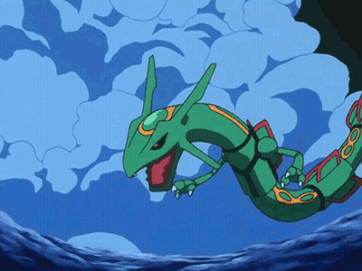Green Dragon Flying In Sky GIF
