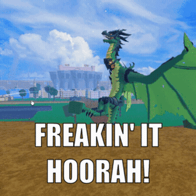 Green Dragon Freakin It Hoorah GIF