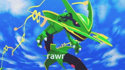 Green Dragon Saying Rawr GIF