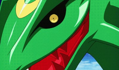 Green Dragon With Yellow Eye And Red Mouth GIF