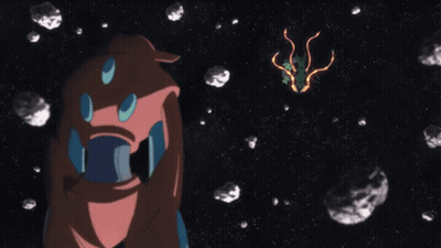 Green Dragon With Yellow Lightning Bolt GIF