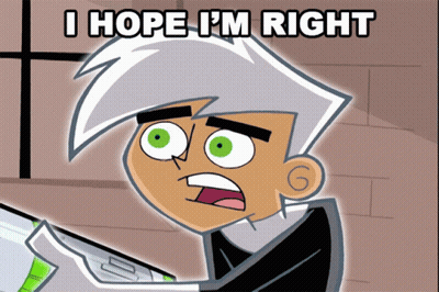 Green-Eyed Cartoon Character Saying I Hope I'm Right GIF