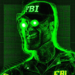 Green FBI Sigma Face Meme GIF