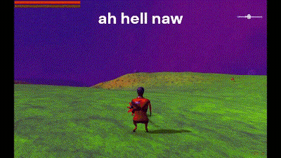 Green Field Saying Ah Hell Naw GIF