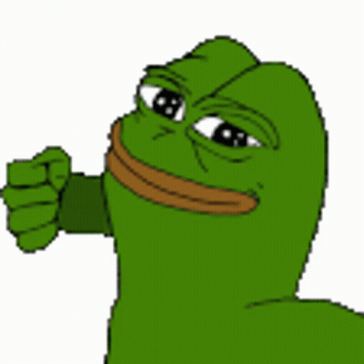 Green Fist With Black Outline GIF
