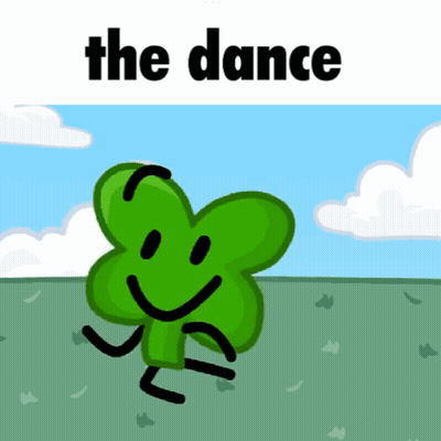 Green Flower Smiley Face The Dance GIF
