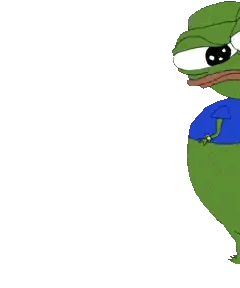 Green Frog In Blue Shirt And Scarf Sticker