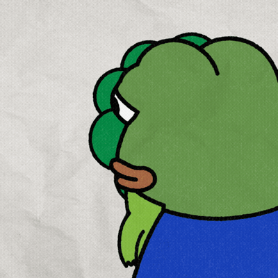 Green Frog In Blue Shirt GIF