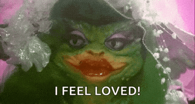 Green Frog In Wedding Dress And Veil GIF