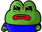 Green Frog Making Funny Face Sticker