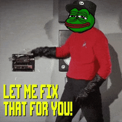 Green Frog Saying Let Me Fix That For You GIF