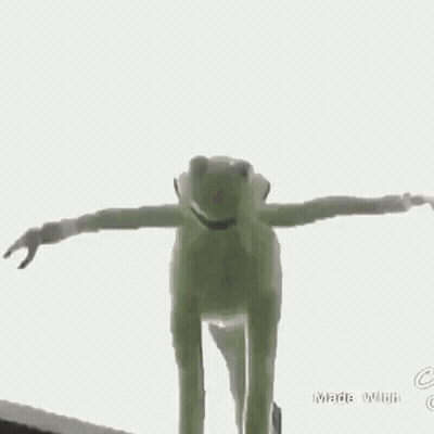 Green Frog Sitting On Wall GIF