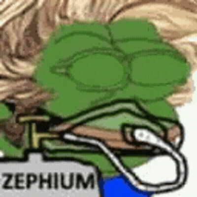 Green Frog With Glasses And Rope Around Neck GIF