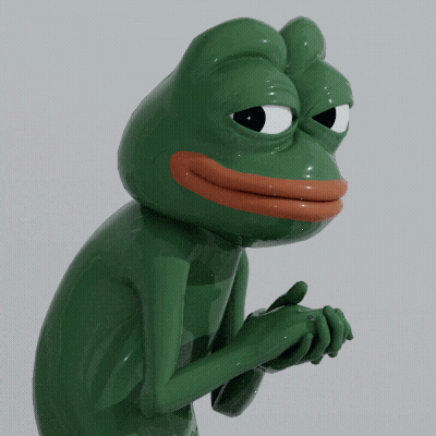 Green Frog With Red Mouth Looking At Camera GIF