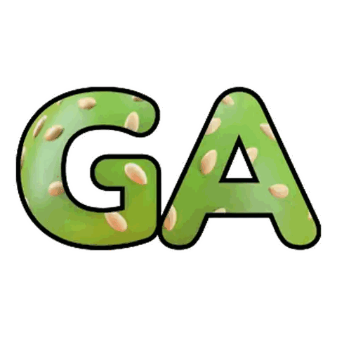 Green G And Seeds Sticker