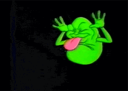 Green Ghostbuster Tease GIF