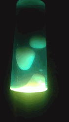 Green Glowing Lava Lamp GIF