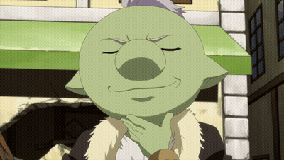 Green Goblin Holding Chin Eyes Closed GIF