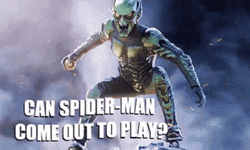 Green Goblin Spiderman Play GIF
