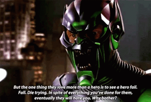 Green Goblin Talking To Man In Green Suit GIF