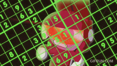 Green Grid With Numbers Gifrun.com GIF