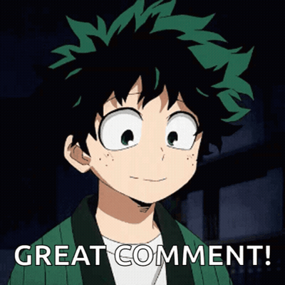 Green Hair Cartoon Character Smiling Great Comment GIF