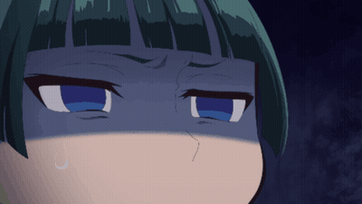 Green-Haired Girl In Purple Skirt Dancing GIF