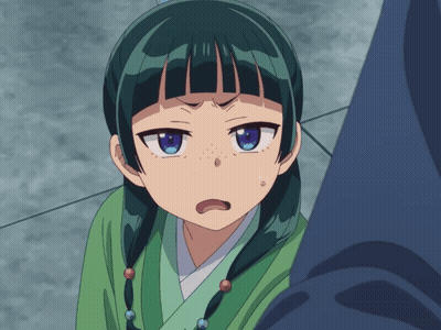 Green-Haired Girl Surprised GIF