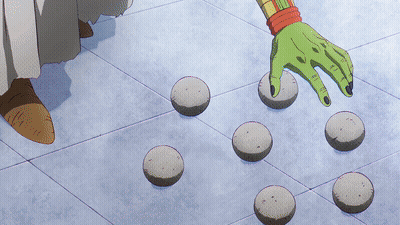 Green Hand Reaching For Rocks GIF