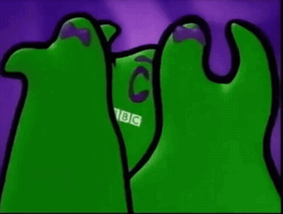 Green Hand With C And BBC GIF